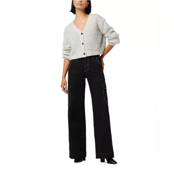 NWT - Joe’s Jeans Collection The Farrah Cargo Pants in Black Size 26 - Picture 3 of 14